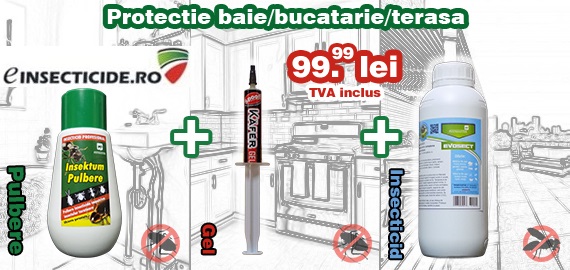 Nou! KAFER GEL antigandaci + Praf contra insectelor din casa + Evosect